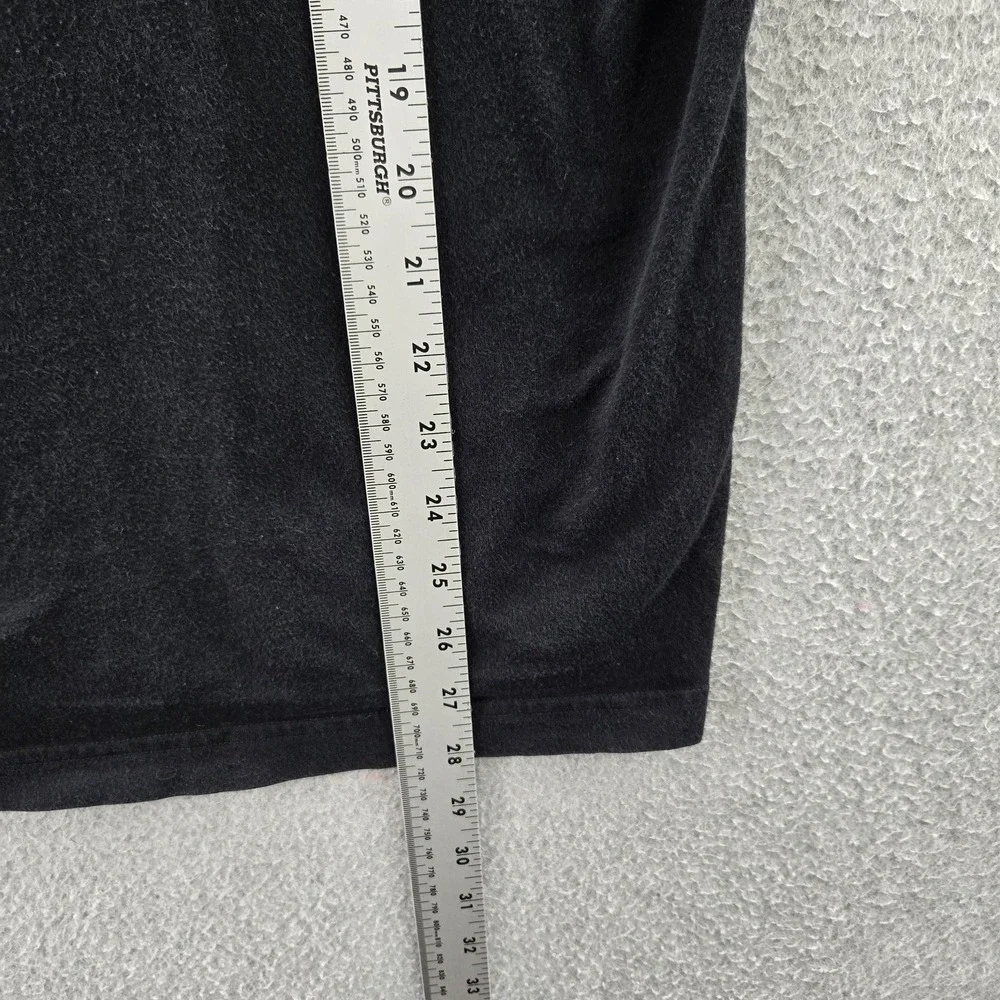 Uniqlo x Demon Slayer Men Shirt XL Black Zenitsu Anime‎ Logo Short Sleeve